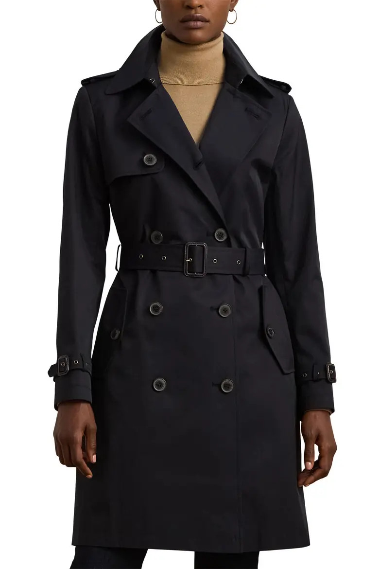 Belted Water Resistant Double Breasted Trench Coat (Women) | Nordstrom | Nordstrom