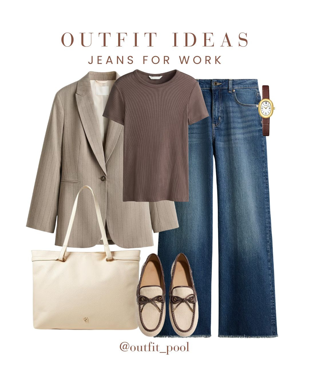 3 jeans outfits that work for the office ✨

Sharing 3 easy  workwear looks with jeans—polished, comfortable, and perfect for smart-casual office days 

Proof that denim can absolutely be office-appropriate when styled right 👏

(Jeans Outfits, Denim Outfit Ideas, Casual Jeans Outfit, Chic Jeans Look, Everyday Denim Style, Straight Leg Jeans Outfit, Wide Leg Jeans Outfit, High Waisted Jeans Outfit, Jeans and Blazer Outfit, Jeans and Heels Outfit, Jeans and Sneakers Outfit, Smart Casual Denim, Capsule Wardrobe Denim, Elevated Basics, Street Style Denim, Day to Night Outfit) 

 #LTKSpringSale #LTKgrwm #LTKootd