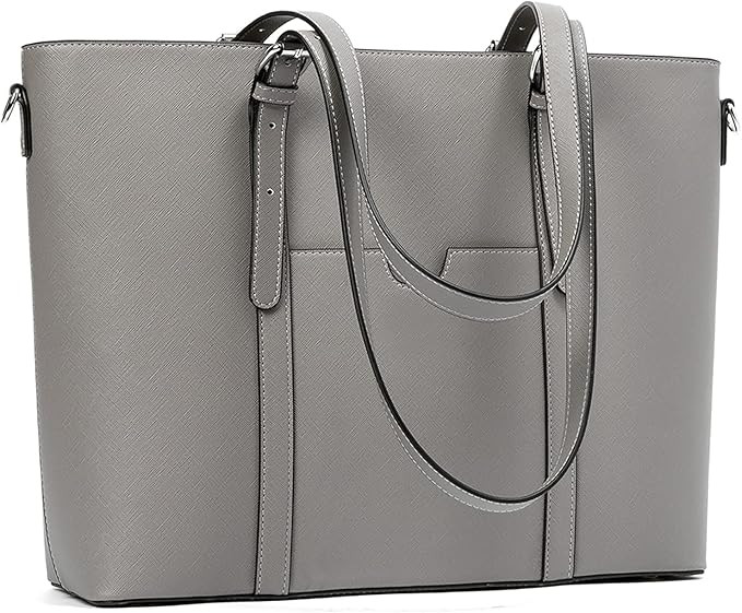 BROMEN Women Briefcase 15.6 inch Laptop Tote Bag Vintage Leather Handbags Shoulder Work Purses | Amazon (US)