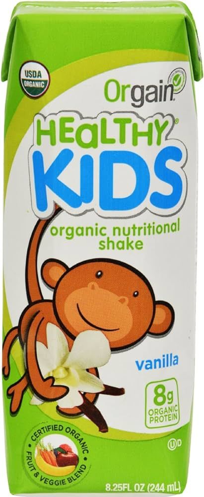 Orgain Kids Organic Grass-Fed Protein Shake Vanilla 8.25FO | Amazon (UK)
