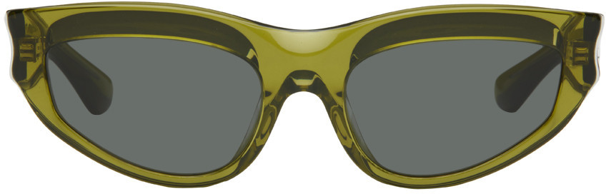 Burberry Green Classic Cat-Eye Sunglasses | SSENSE