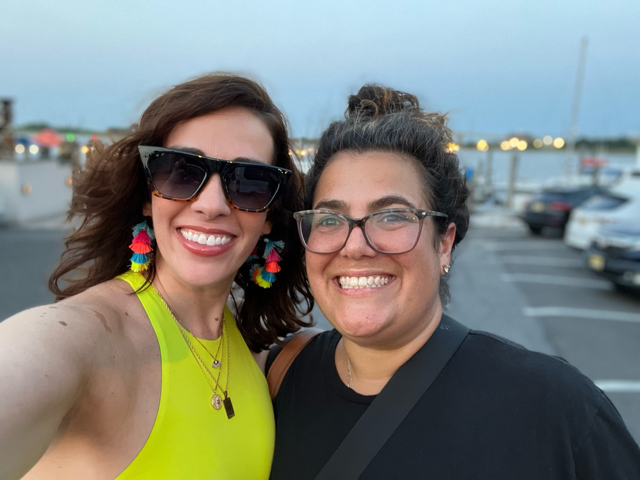 Lime green bodysuit (size small). #summeroutfit #summerstyle #sunglasses #earrings #jewelry #necklaces 

#LTKSeasonal #LTKStyleTip #LTKFindsUnder100