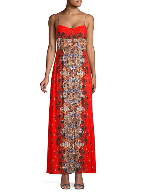 Morning Song Print Sweetheart Maxi Dress | Saks Fifth Avenue OFF 5TH