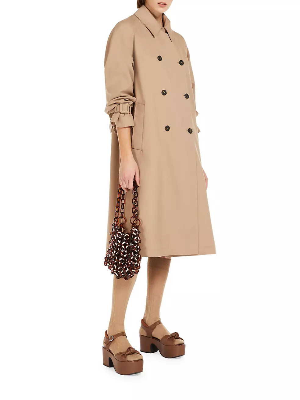 Weekend Max Mara Wool-Blend Trench Coat | Saks Fifth Avenue