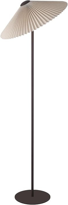 Pleated Floor Lamp, Pole Floor Lamps, Simple Design Tall Lamp with Fabric Lampshade, Standing Lam... | Amazon (US)