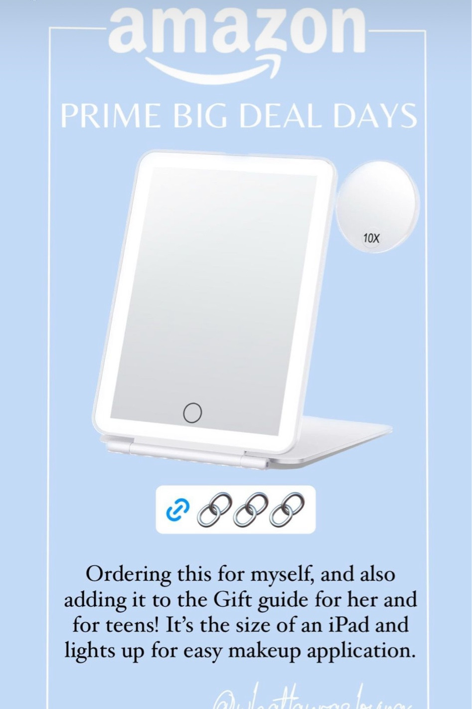 Portable makeup mirror