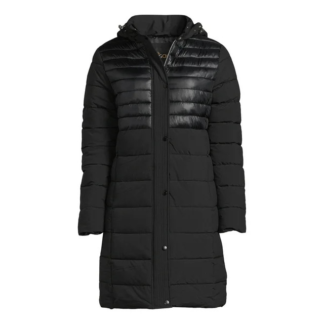 Big Chill Women's Down Blend Long Tech Stretch Jacket with Hood | Walmart (US)