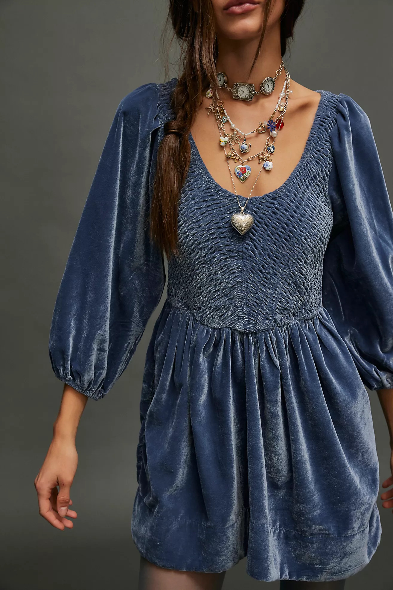 Farrier Velvet Mini Dress | Free People (Global - UK&FR Excluded)