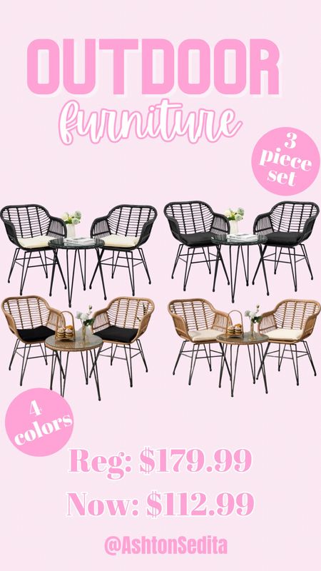 The perfect 3 piece set for your backyard!!! Available in 4 colors and it is on sale!! 

#LTKhome #LTKfamily #LTKSeasonal