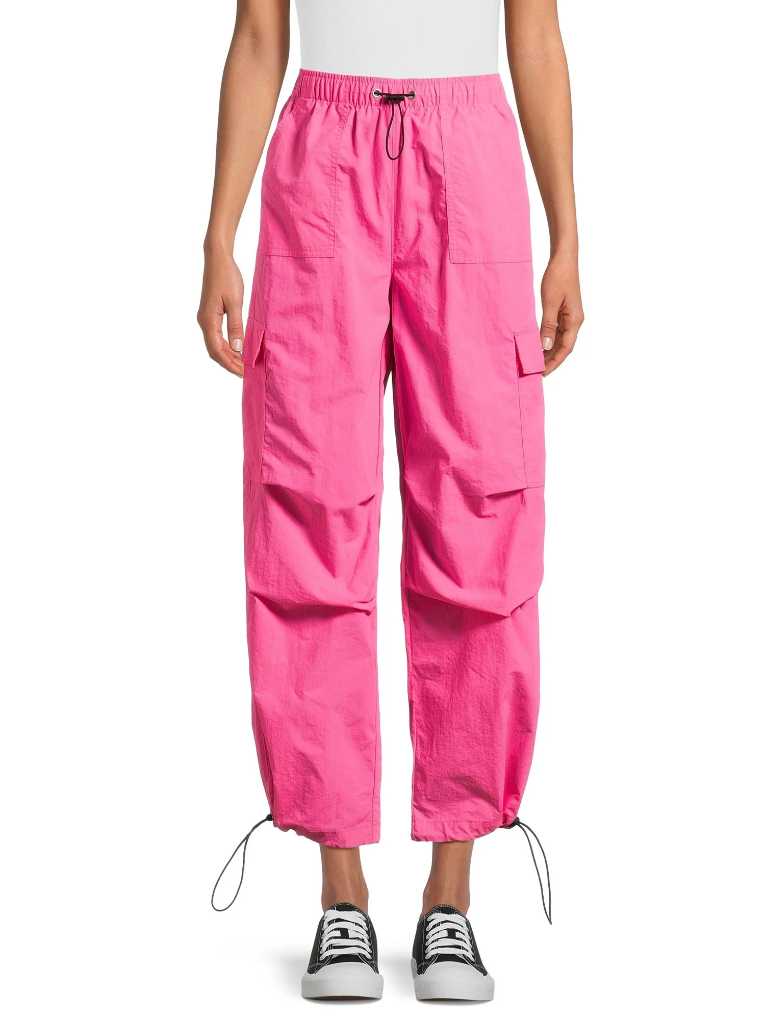 No Boundaries Juniors’ Parachute Pants, Sizes XS-XXXL, 29.5" Inseam | Walmart (US)