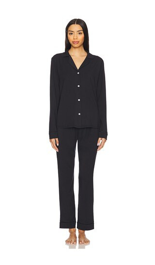eberjey Fiona Catnap Pj Set in Black. - size M | Revolve Clothing (Global)