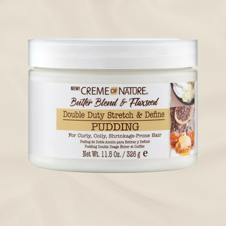 Creme of Nature Butter Blend & Flaxseed Stretch & Define Styling Cream Pudding 11.5 oz | Walmart (US)