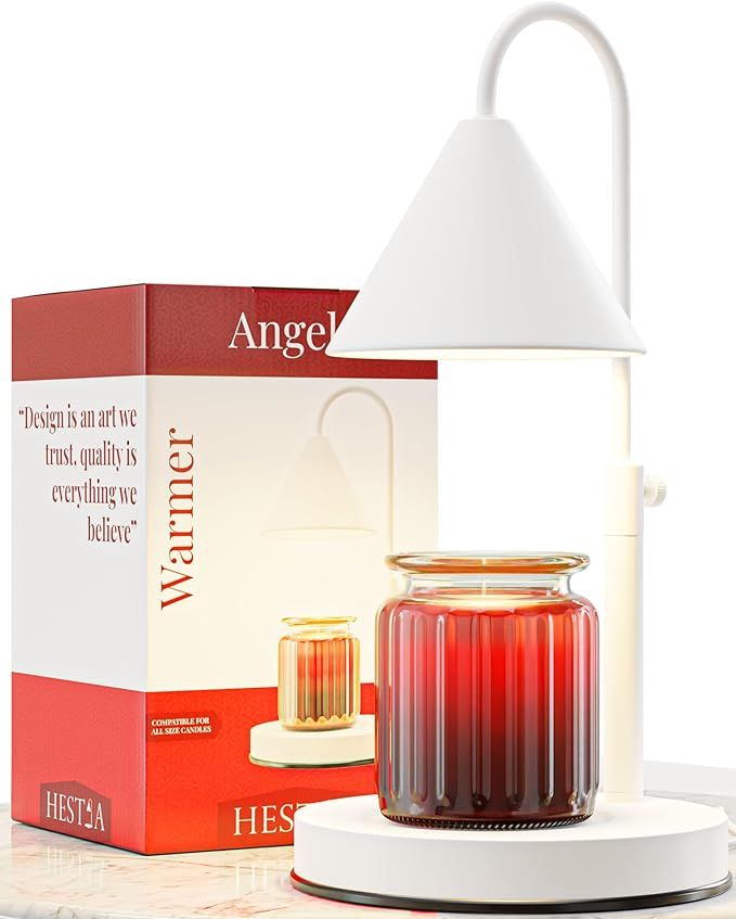 Hestia Angelo Candle Warmer Lamp, Compatible with Large Yankee Candle Jars, 3 Wick Candles, Heigh... | Amazon (US)
