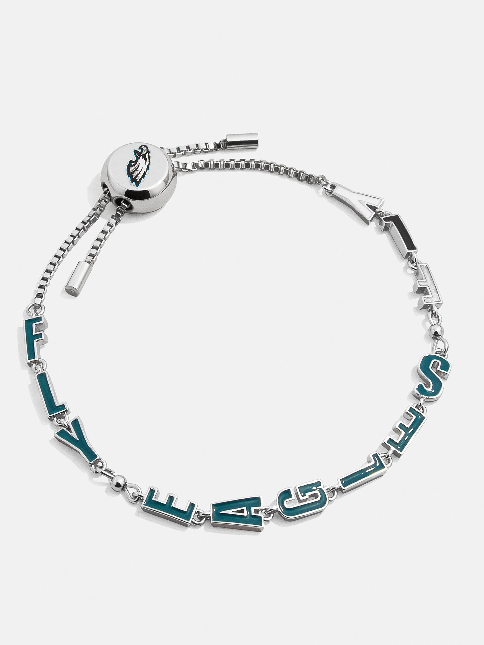Philadelphia Eagles NFL Silver Slogan Bracelet | BaubleBar (US)