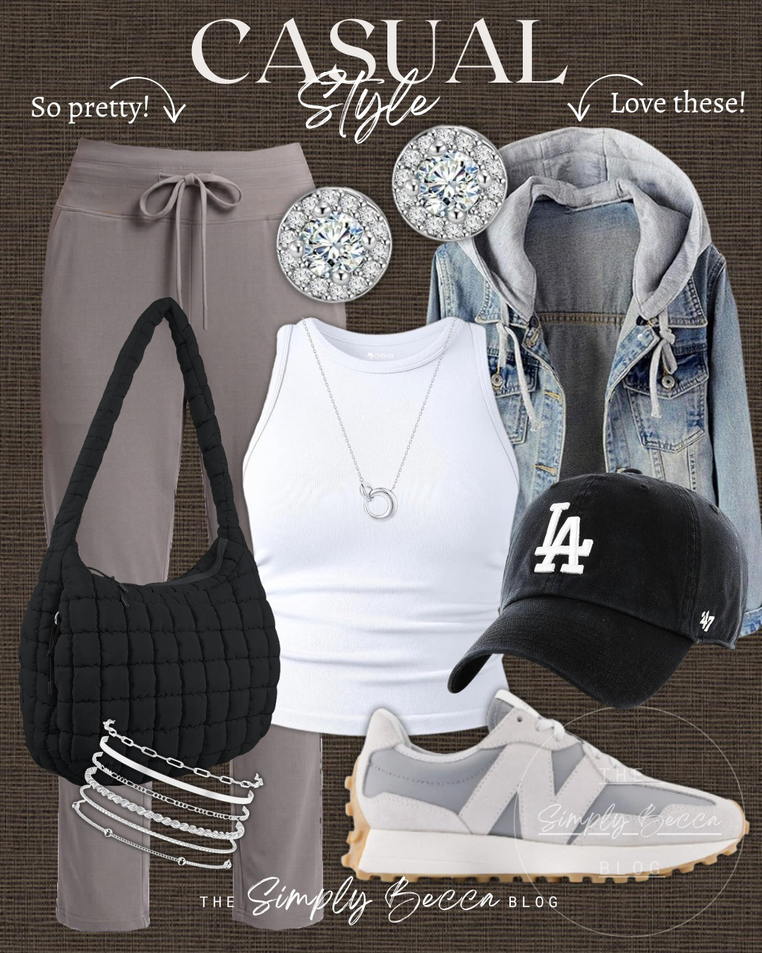 My favorite days are the days when I can wear some cute cropped comfy pants and a baseball hat.

@amazon 

 #amazonfashion #ltkfinds #ltkwomens #baseballhat #lahat #studearrings #quiltedpurse #LTKgrwm #LTKootd #LTKTravel