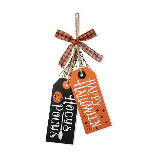 Glitzhome 24.75in.H Halloween Wooden Doorknob Hanging Décor | HSN