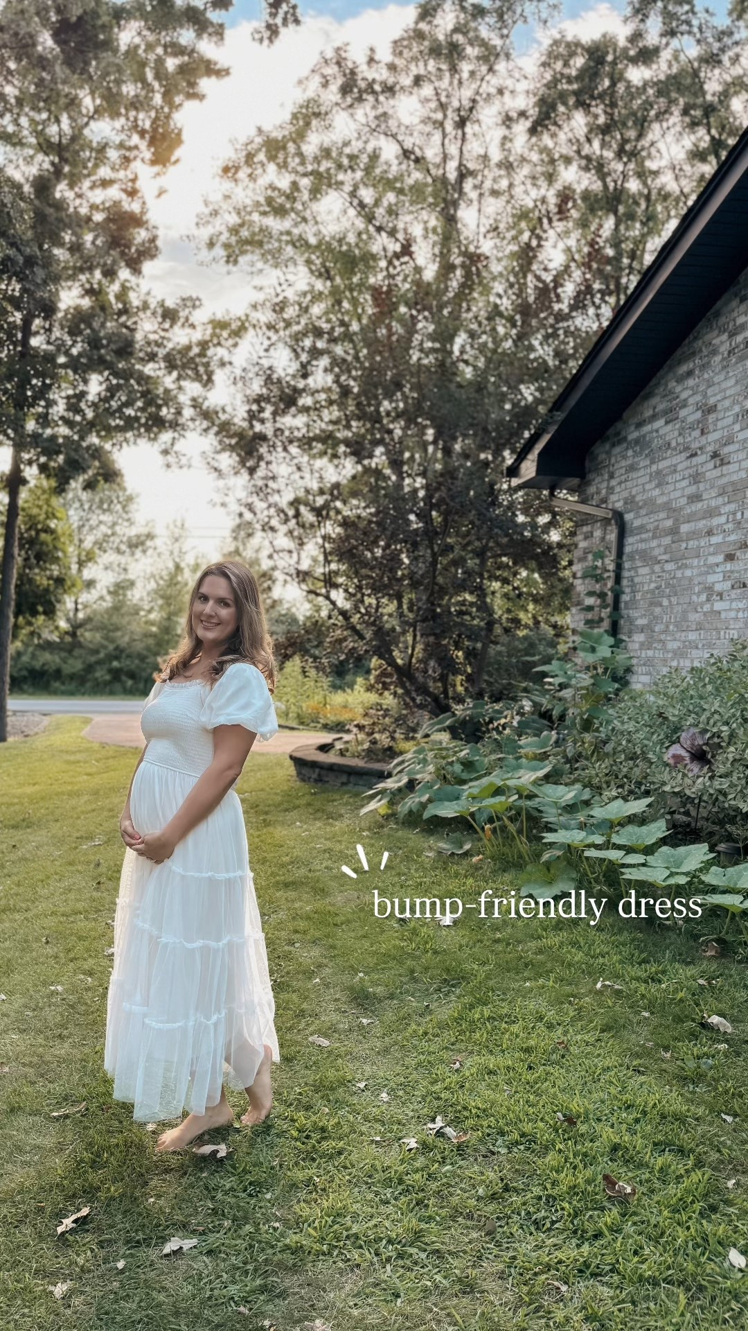 TTS - can be worn off the shoulder as well. Love the tiered tulle and puffy sleeves 🥰

#LTKBump #LTKSeasonal #LTKFindsUnder50