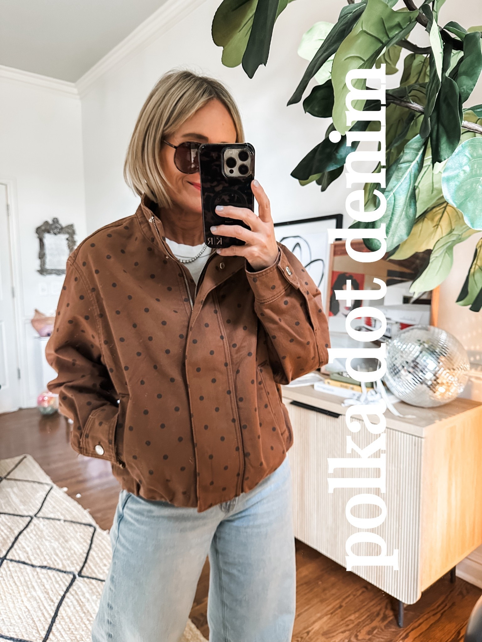 How we do Spring in the Midwest- lots of cute coats!
Wearing this denim jacket in my true size xs
polka dot, subtle polka dot

#LTKgrwm #LTKdayinmylife #LTKootd