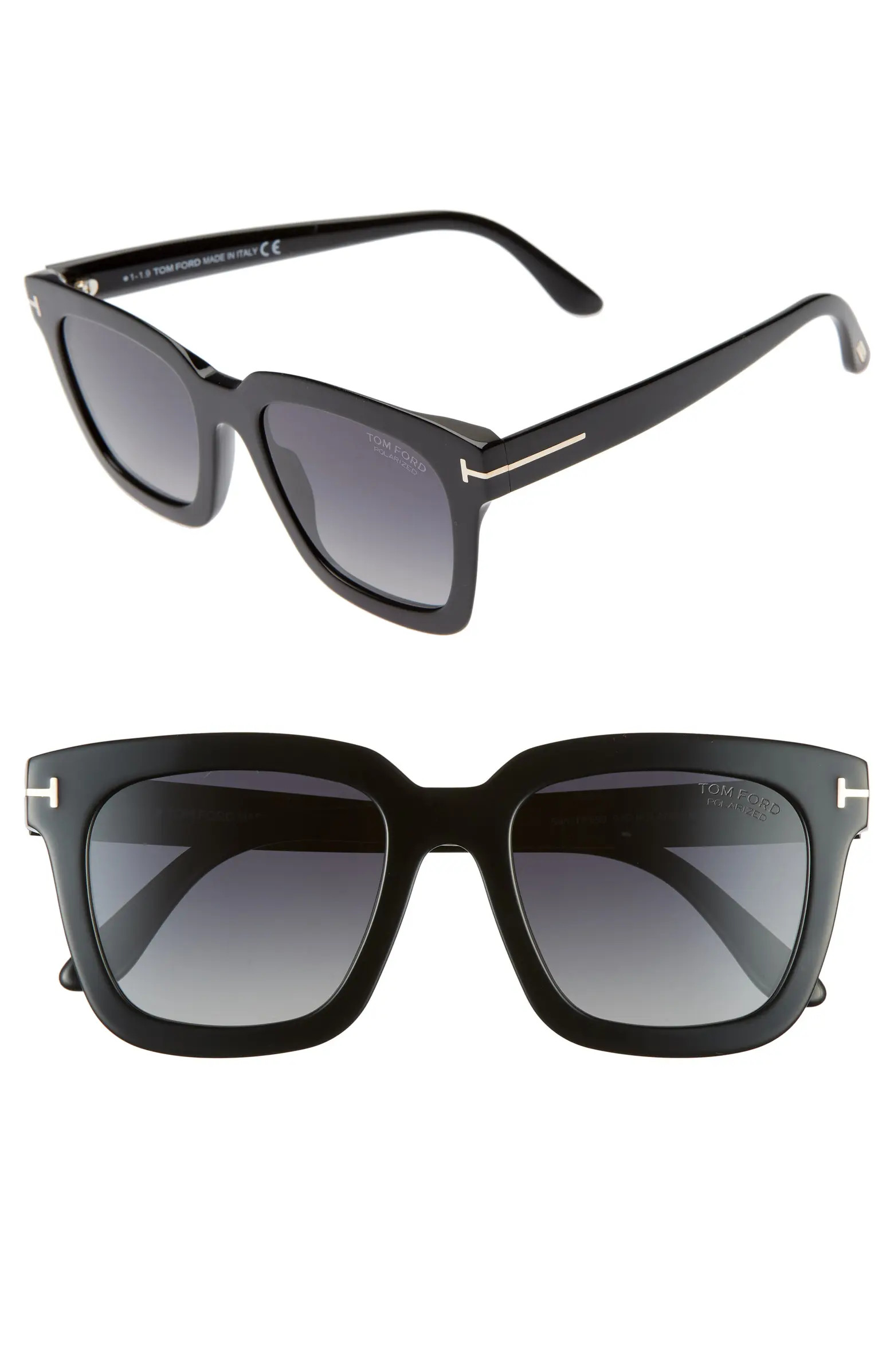 Sari 52mm Square Polarized Sunglasses | Nordstrom