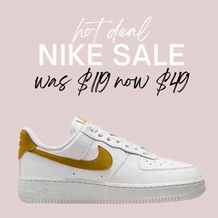 Nike hot deal Air Force ones was $119 now $49 sneakers 

#LTKshoecrush #LTKsalealert #LTKfindsunder50