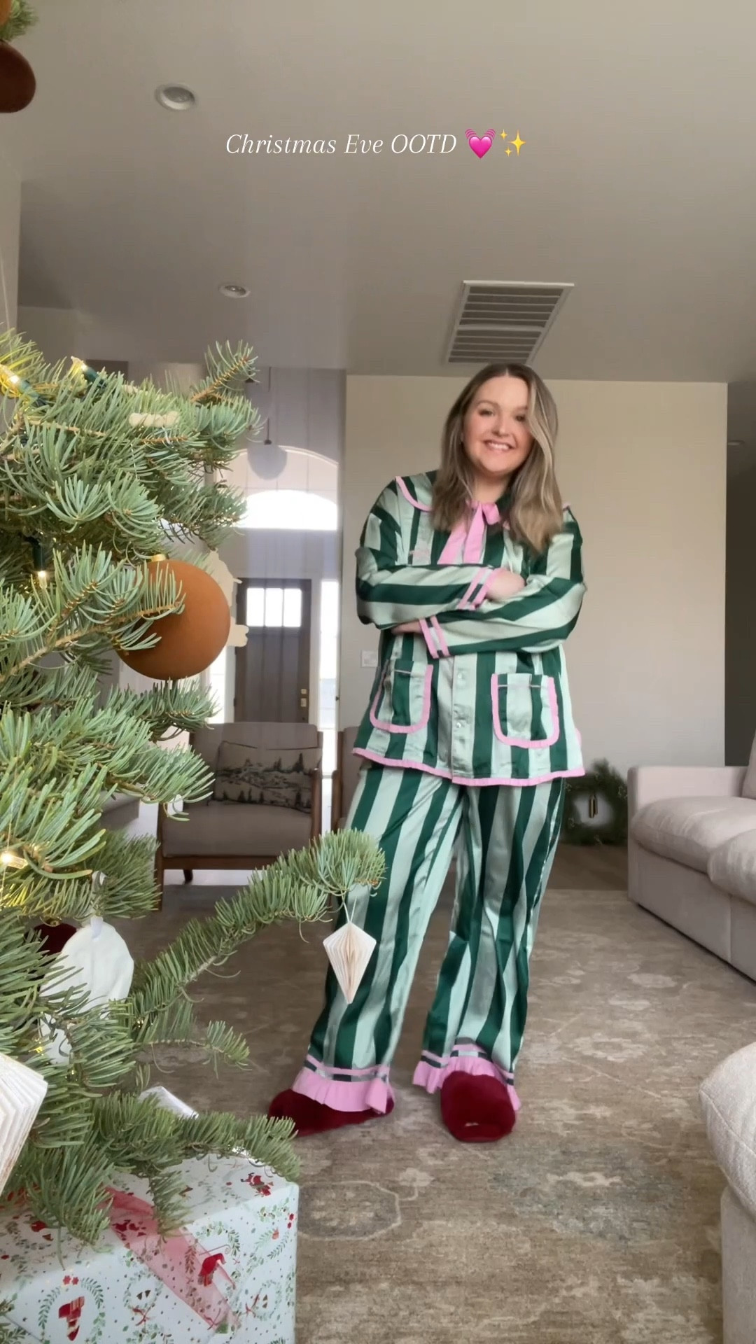 Christmas Eve pajamas. If you like the damson madder style these are for you! A little of a splurge, but love them! Got mine from ASOS. 

#LTKootd #LTKOver40 #LTKFindsUnder100