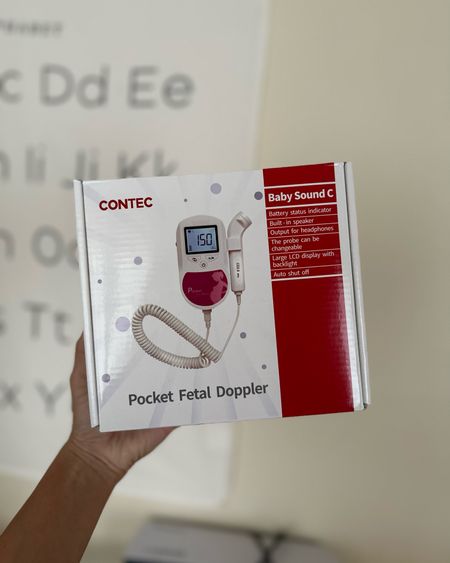 Fetal heartbeat Doppler monitor 

Works great! Can be used with gel or oil

Baby monitor, fetal heartbeat Doppler, pregnancy, pregnancy after loss, baby heart rate monitor

#LTKbump #LTKfamily #LTKbaby