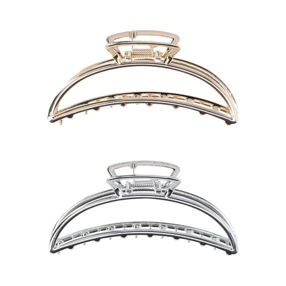 Time and Tru Women’s Claw Hair Clip, 2-Pack | Walmart (US)