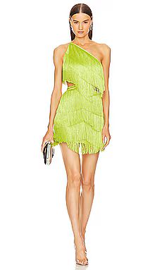 Michael Costello x REVOLVE Aliah Dress in Lime Green from Revolve.com | Revolve Clothing (Global)