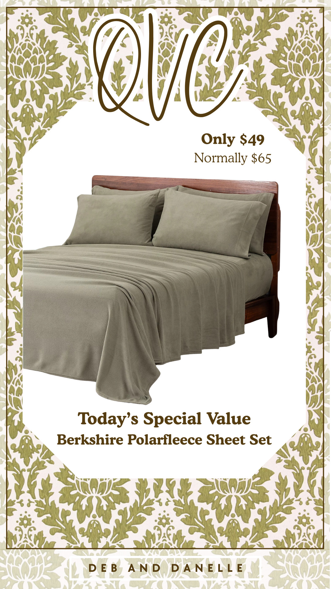 @QVC's Today's Special Value item is this Berkshire Polarfleece Sheet Set. If you click on the product and look at the texture, it looks so warm and cozy! They have a variety of different colors and all sizes.  

 #LTKHome #LTKSaleAlert #LTKFindsUnder50