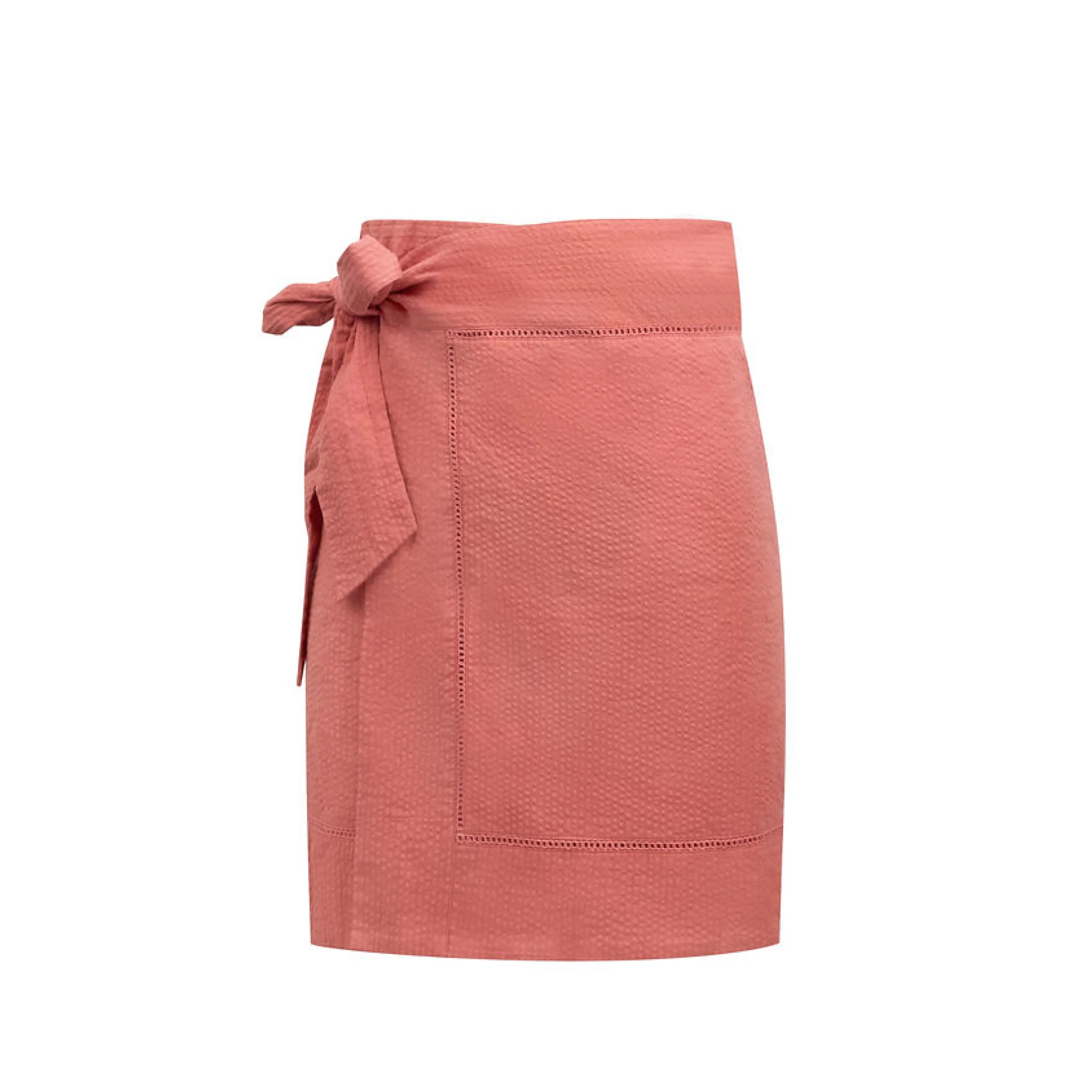women's sailor red seersucker pareo | Minnow