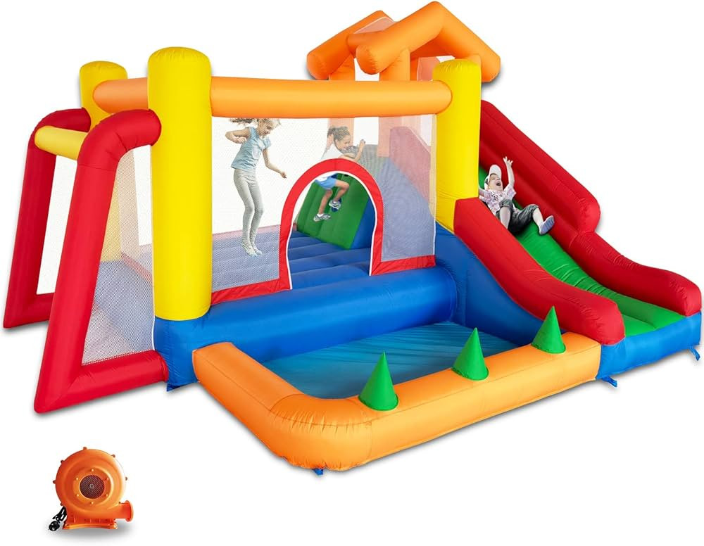 Baralir 6 in 1 Inflatable Bounce House with Slide and Ball Pit for Kids, Trampoline, Climbing, So... | Amazon (US)