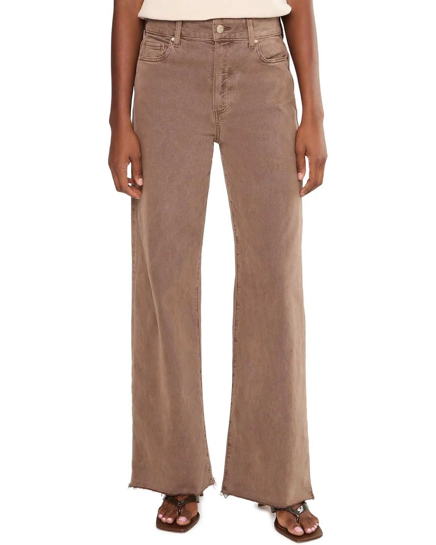 Women's Paige 31" Anessa Raw Hem in Vintage Canewood | Zappos.com
