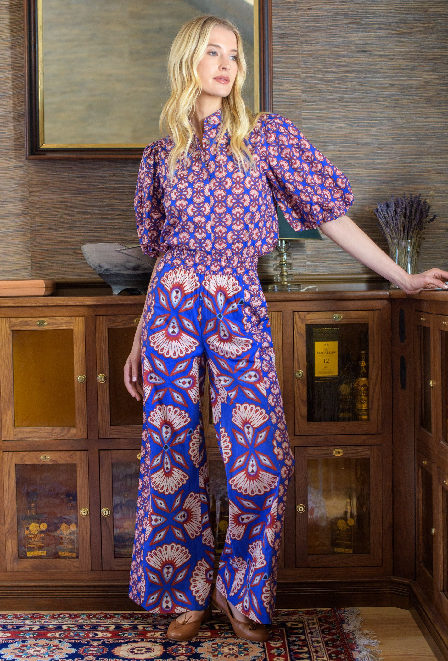 Edie Top in Sapphire Feather | Elizabeth James The Label