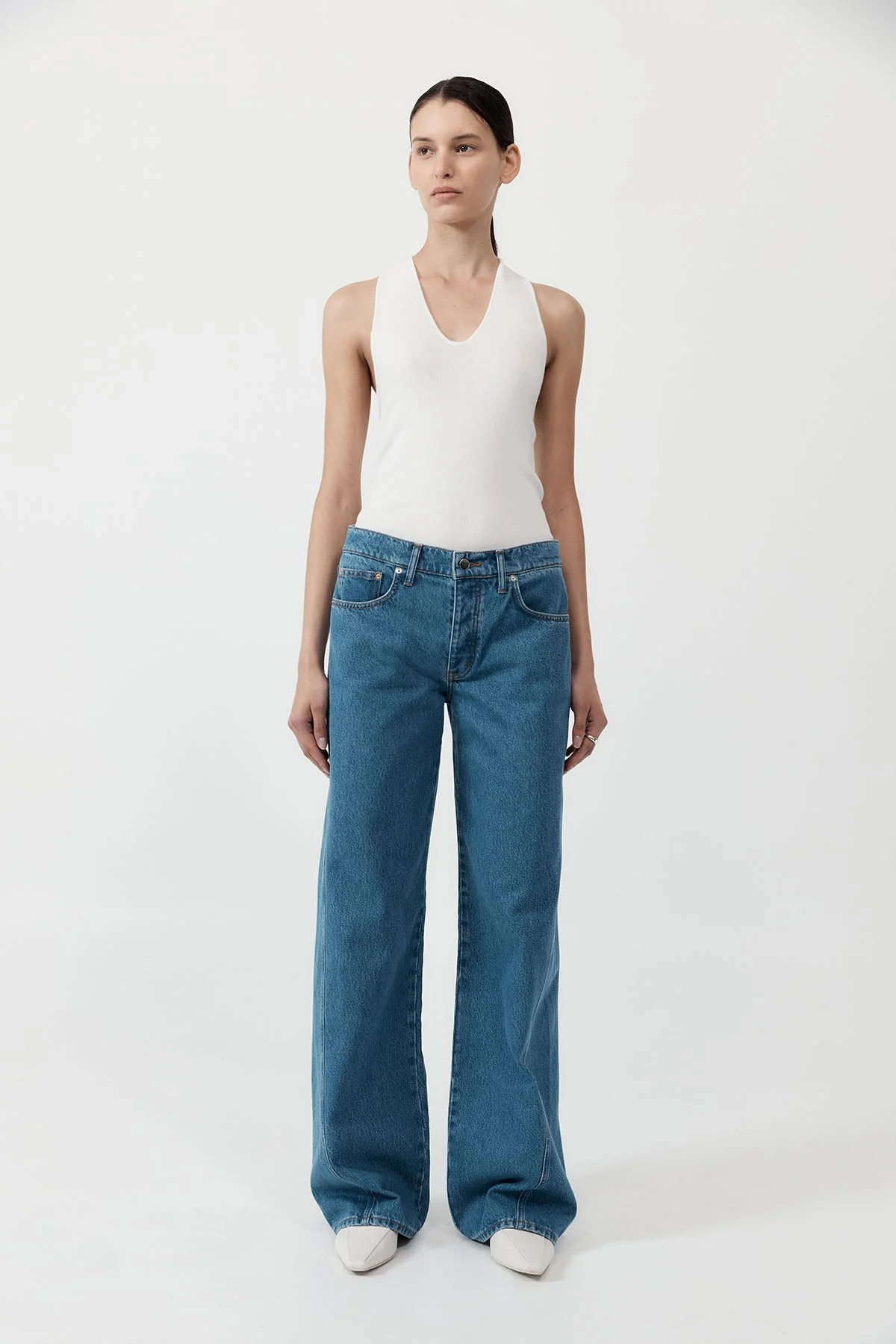 Low Rise Jeans - Denim Blue | St. Agni (US, UK, EU)