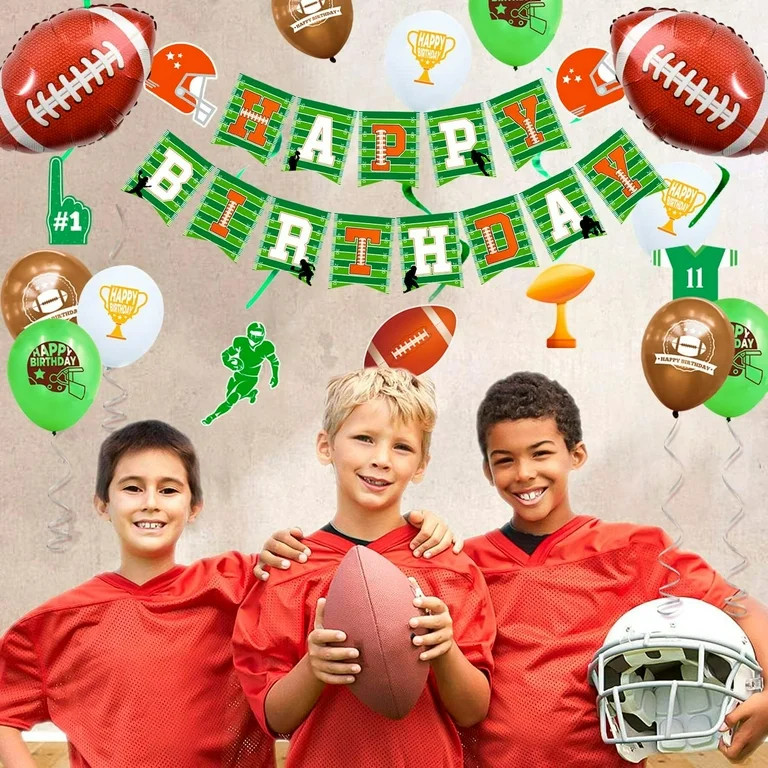 Football Party Supplies-164pcs Football Birthday Party Decorations&Tableware Set Include Football... | Walmart (US)
