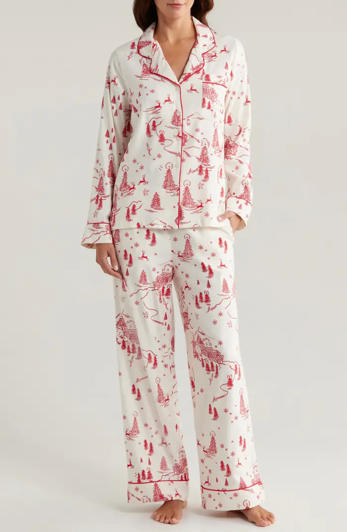 Nordstrom Plaid Cotton Blend Flannel Pajamas | Nordstrom | Nordstrom