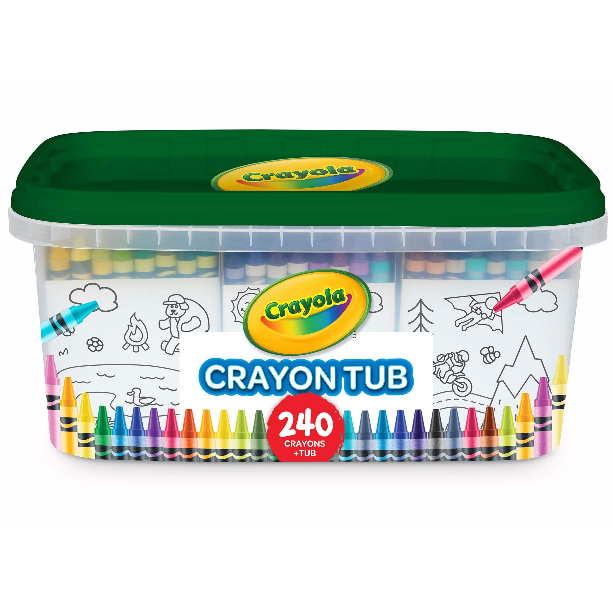 Crayola 240 Crayons, Bulk Crayon Set, 2 of Each Color, Gift for Kids, Ages 3, 4, 5, 6, 7 | Amazon (US)