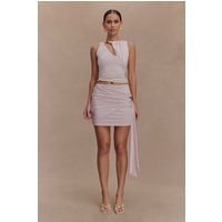 Alicent Slinky Beaded Top / Pale Pink | MESHKI | XS | MESHKI US