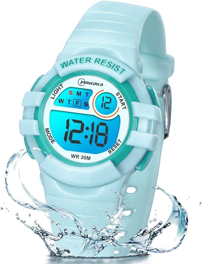 Edillas Kids Watches Digital for Girls Boys,7 Colors Led Flashing Wristwatch for Child Waterproof... | Amazon (US)