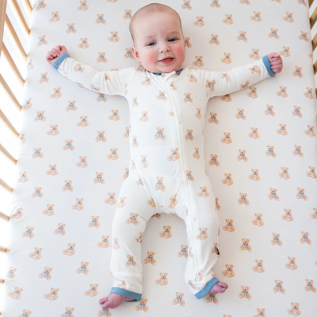 Zippered Romper in Teddy Bear | Kyte BABY