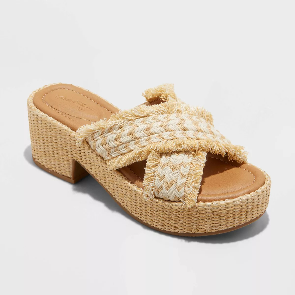 Women's Sally Platform Heels with Memory Foam Insole - Universal Thread™ Tan 7 | Target