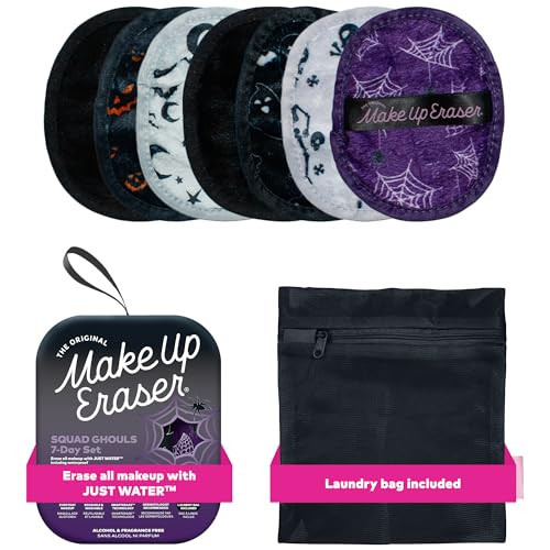 The Original MakeUp Eraser, 7-Day Set, Erase All Makeup With Just Water, Including Waterproof Mascara, Eyeliner, Foundation, Lipstick, Sunscreen, and More! Squad Ghouls, 7ct. | Amazon (US)