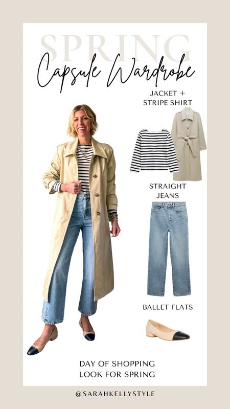 Outfit inspiration for spring from my Spring Capsule Wardrobe! Look for a day of shopping 

#LTKSeasonal #LTKstyletip #LTKover40