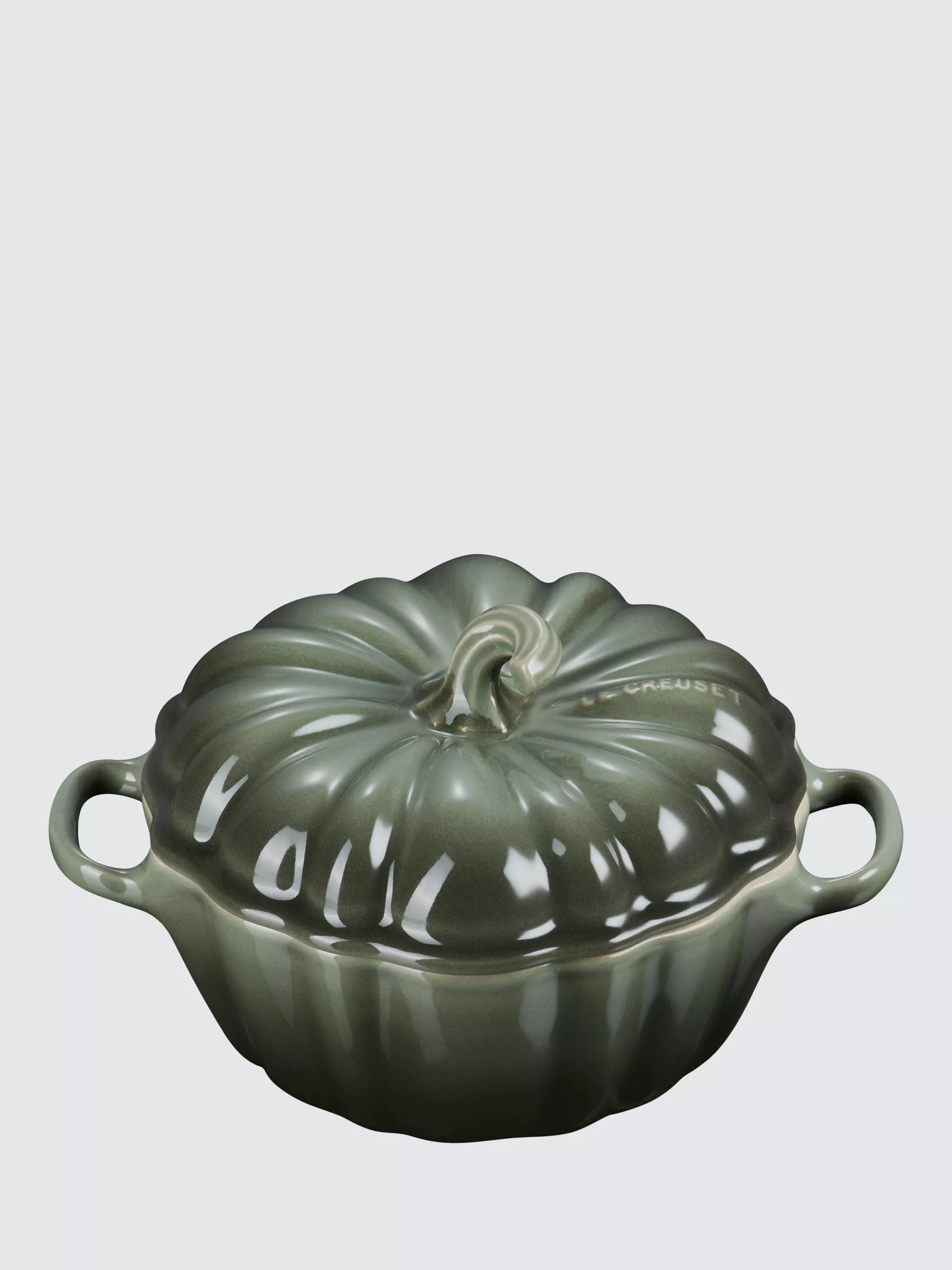 Le Creuset Stoneware Small Pumpkin Casserole, 350ml, Volcanic | John Lewis (UK)