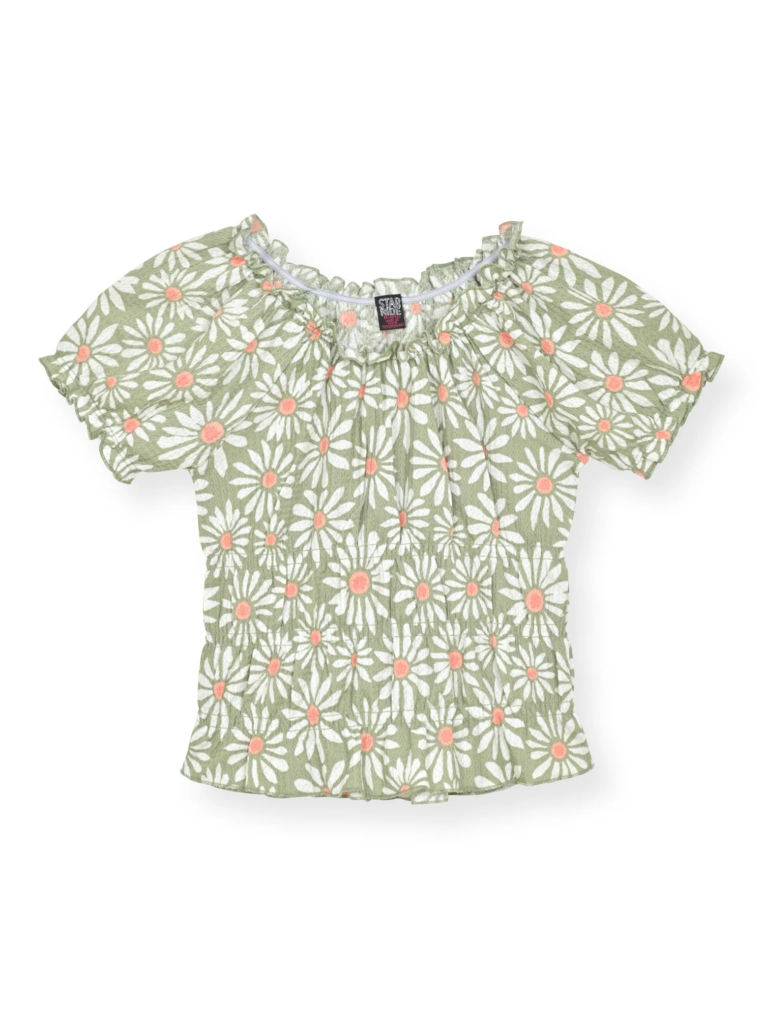 Star Ride Girls Crinkle Woven Top, Sizes 7-16 - Walmart.com | Walmart (US)