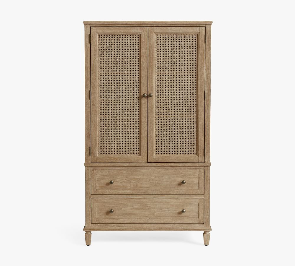 Sausalito Cane Armoire, Seadrift | Pottery Barn (US)