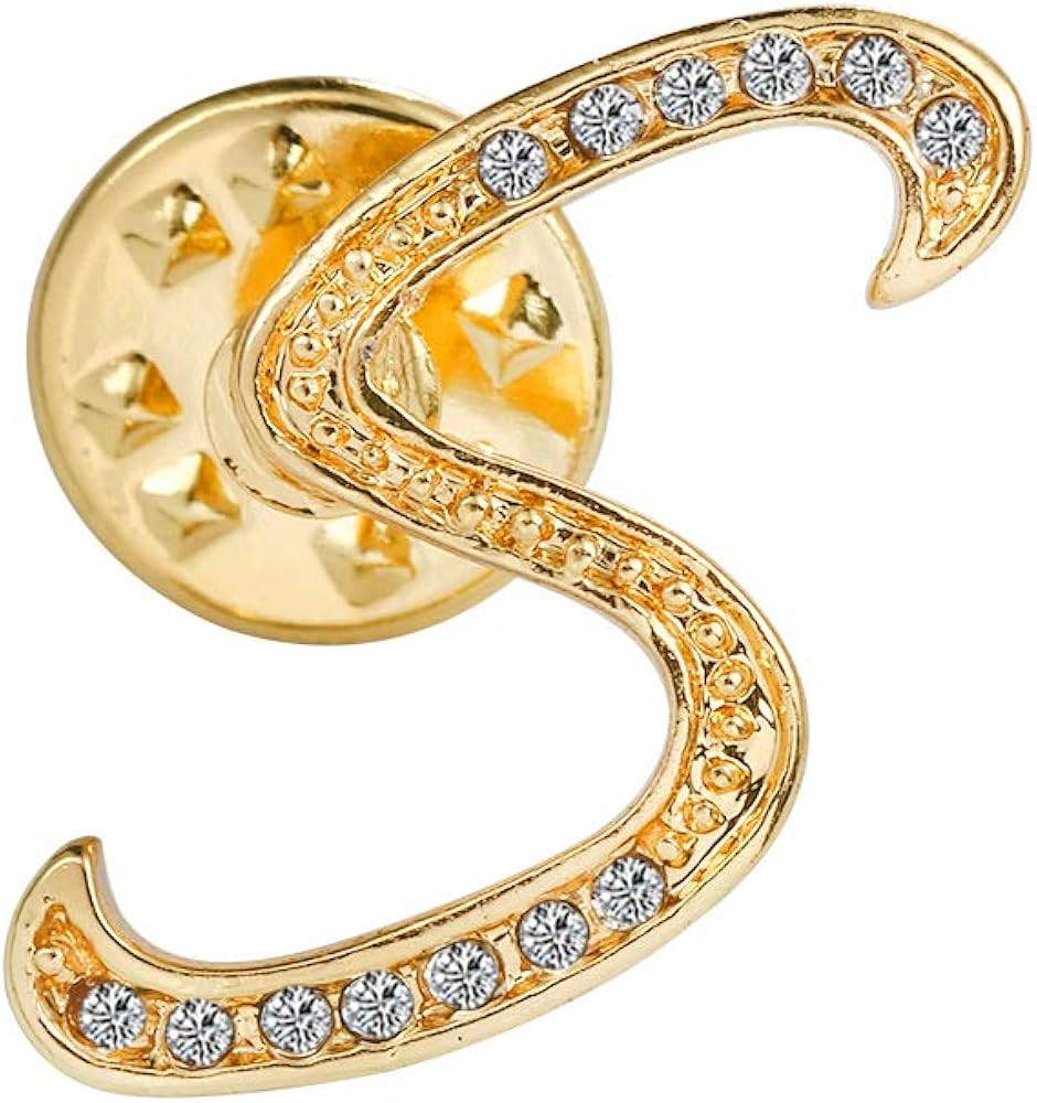 Initial Letter Brooch Pin Small Lapel Pin Tie Tack Name Personalized Gifts for Women Men Gold A-Z | Amazon (US)