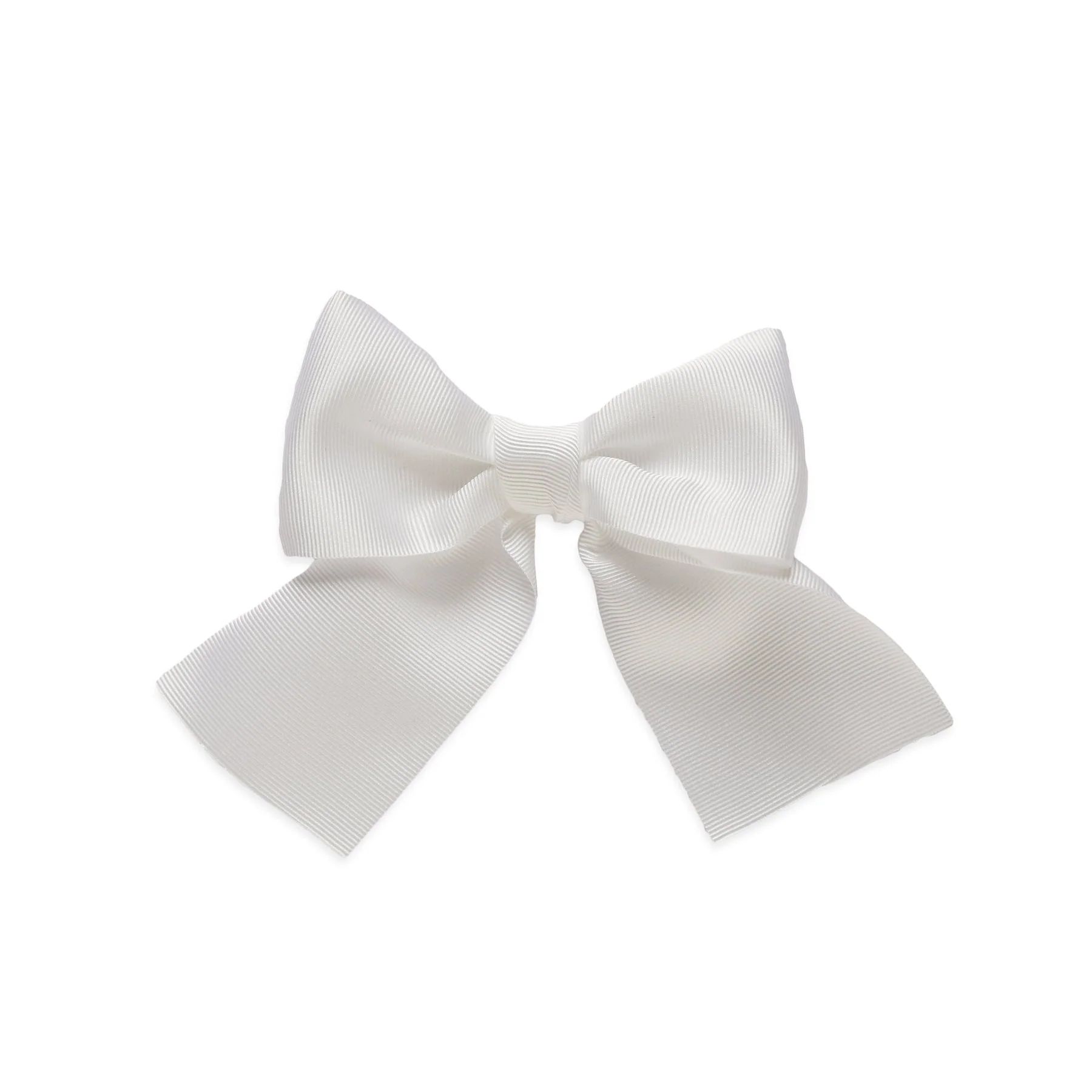 Big Grosgrain Sailor Bow in White | Loozieloo