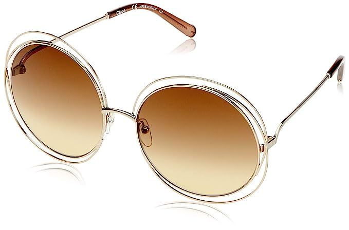 Sunglasses CHLOE CE114S 773 GOLD/TRANP BROWN/GRAD BROWN O | Amazon (US)