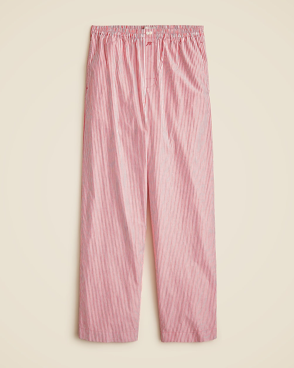 Cotton poplin pajama pant in stripe | J. Crew US